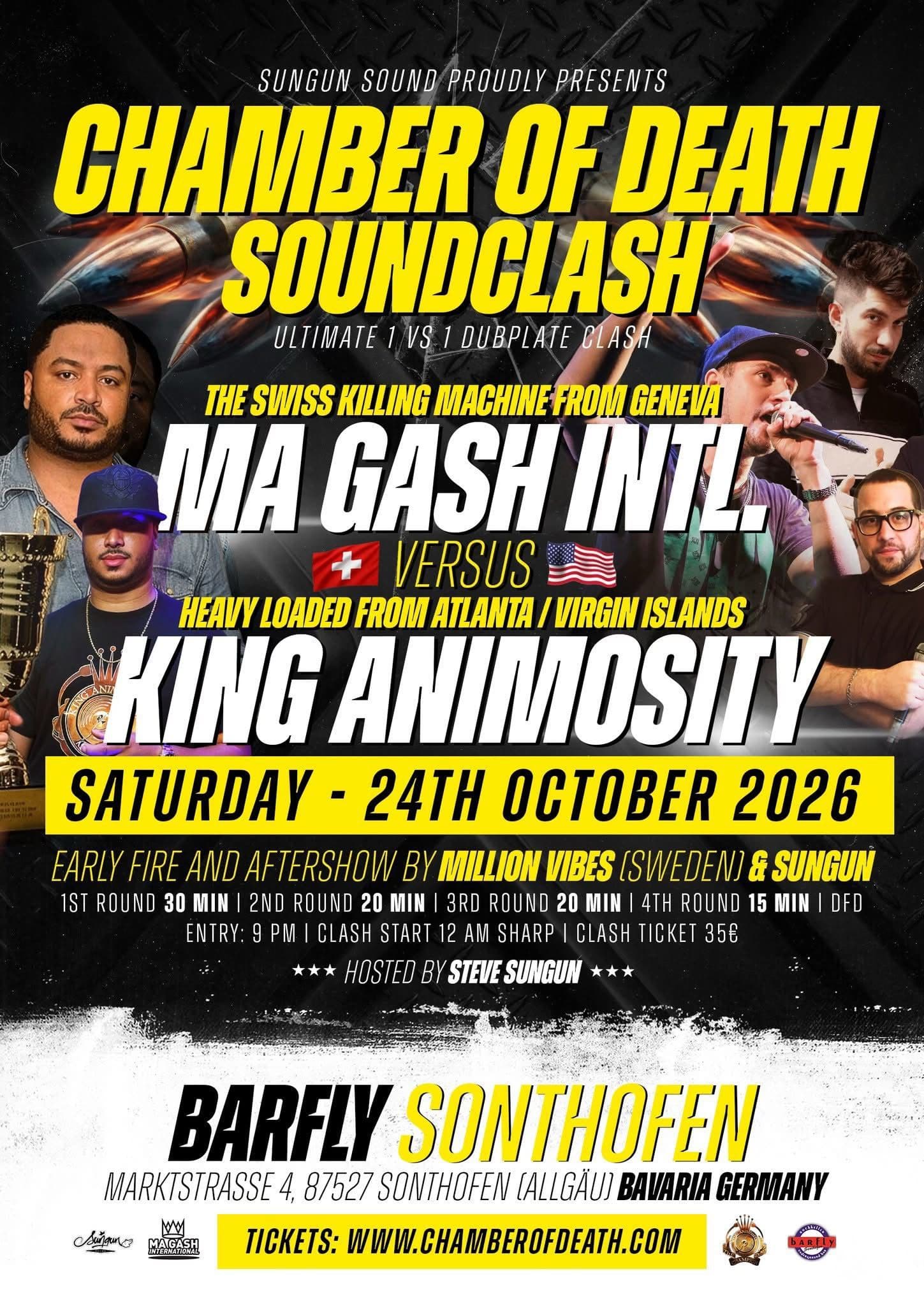 Chamber of Death SoundClash 2026 - Ma Gash Intl. vs King Animosity