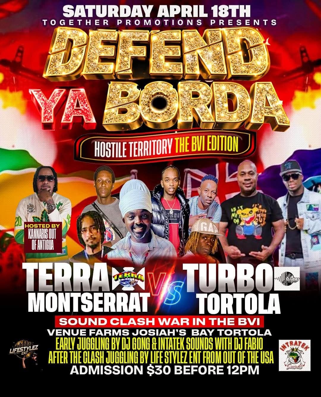Defend Ya Borda - Hostile Territory The BVI Edition 2026