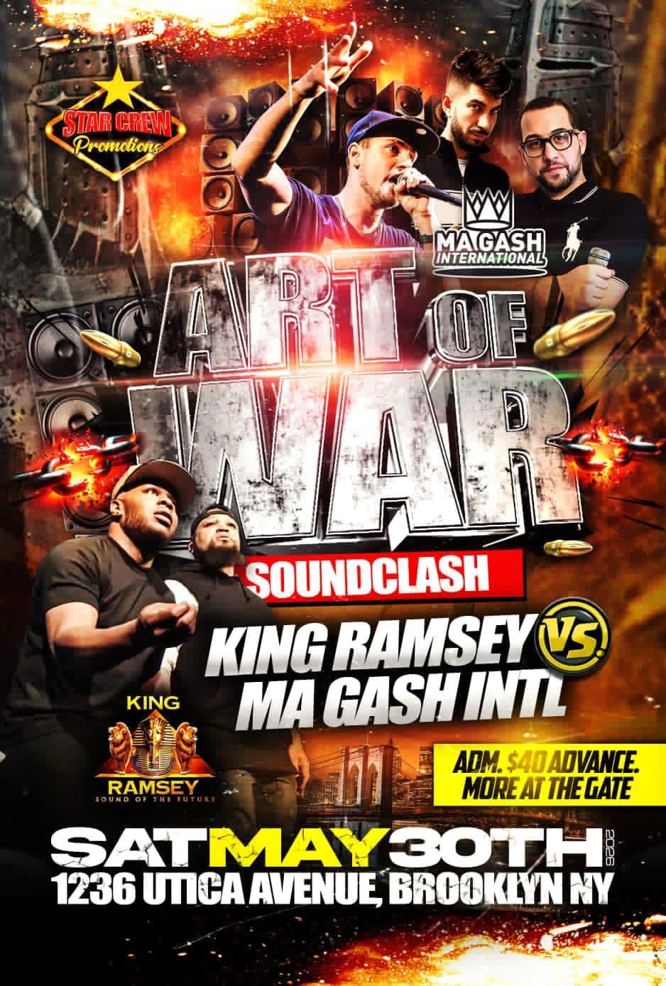 Art of War SoundClash 2026 - King Ramsey vs Ma Gash Intl