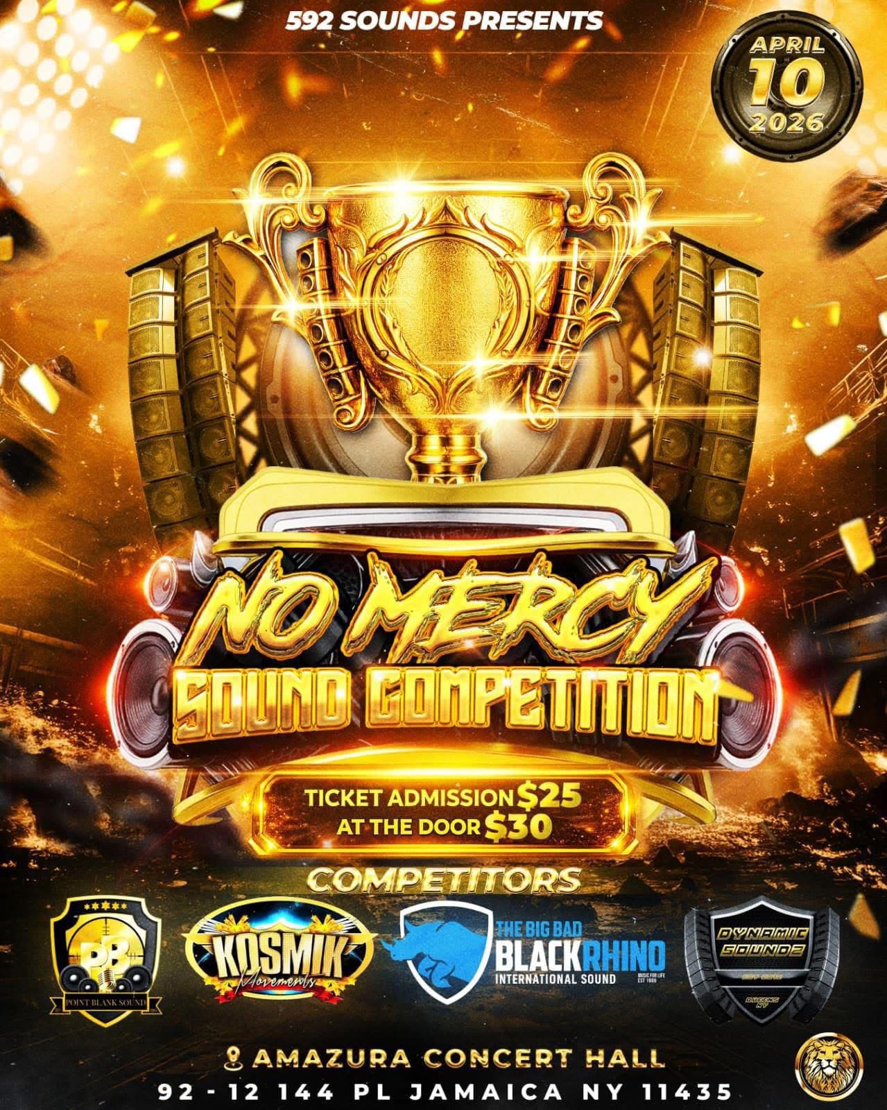 No Mercy Sound Competition 2026 at Amazura NYC