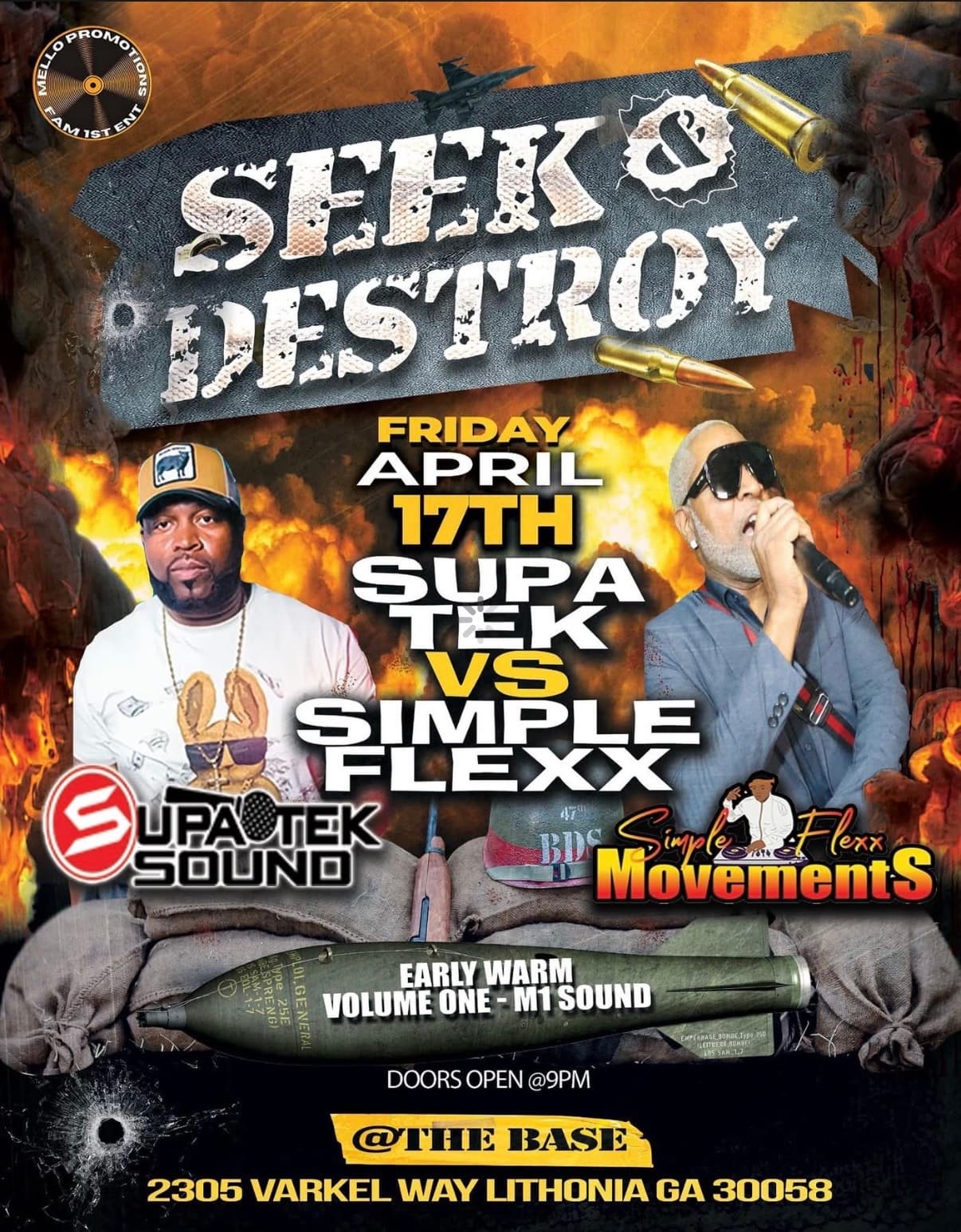 Seek & Destroy 2026 - Supa Tek vs Simple Flexx - Lithonia GA
